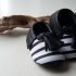 zwart/wit gestreepte moccasins met kwastjes